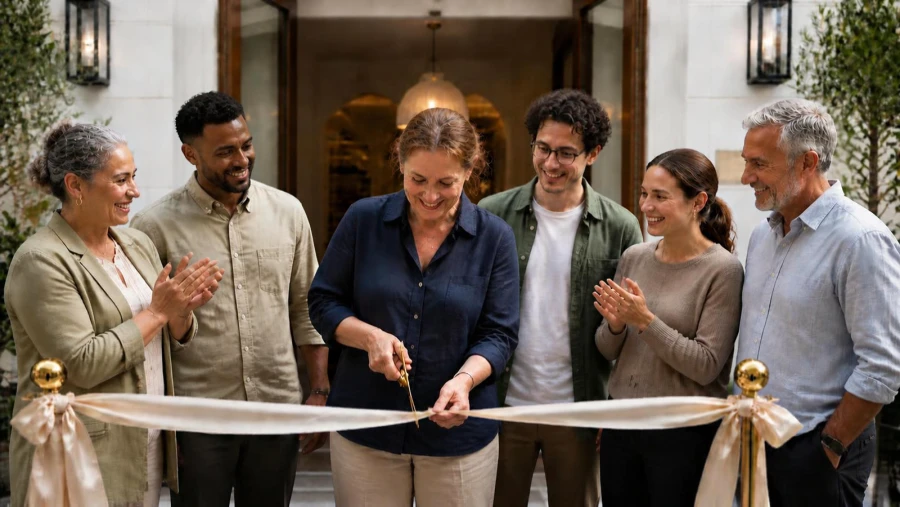 A new hotel preparing to open with direct booking live